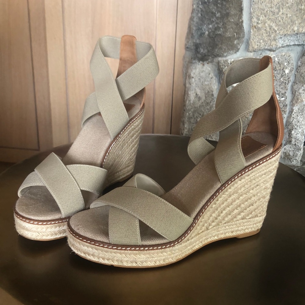 Tory Burch Adonis Criss Cross Espadrille Wedge